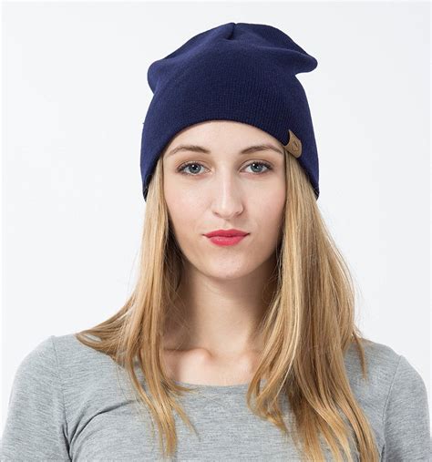 womens navy beanies